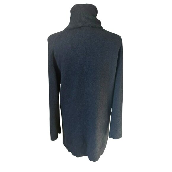 H&M Black Turtleneck Sweater Womens S Recycled Polyester & Acrylic - Picture 3 of 13
